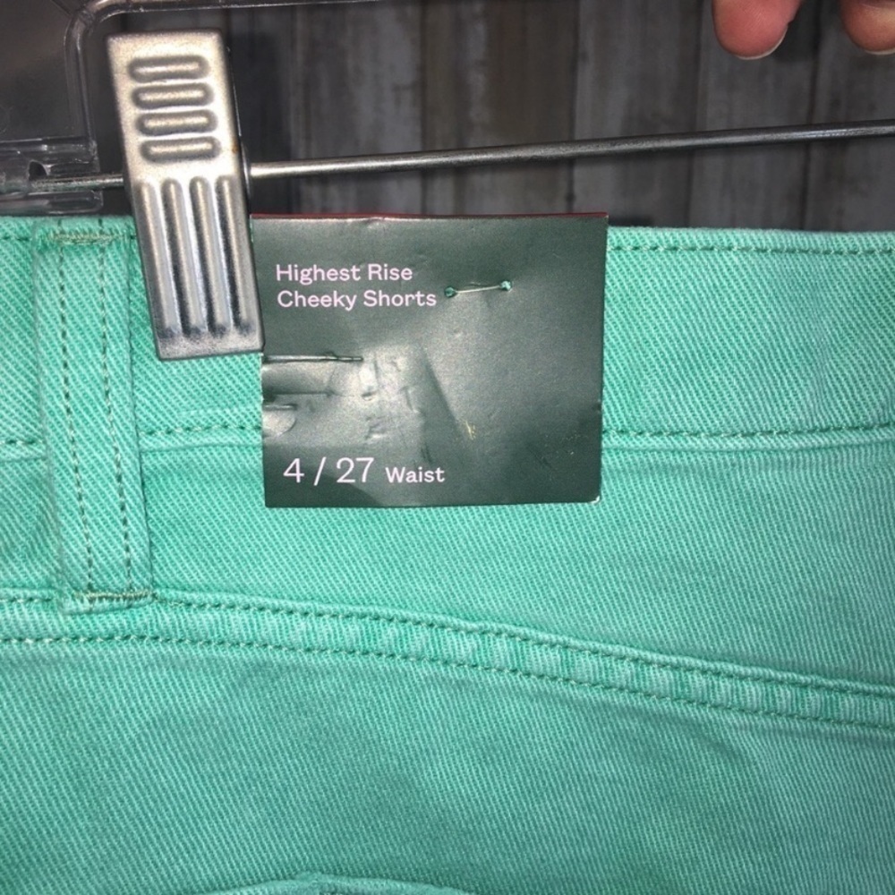 NWT Wild Fable Green High Rise Cheeky Shorts - Picture 4 of 4